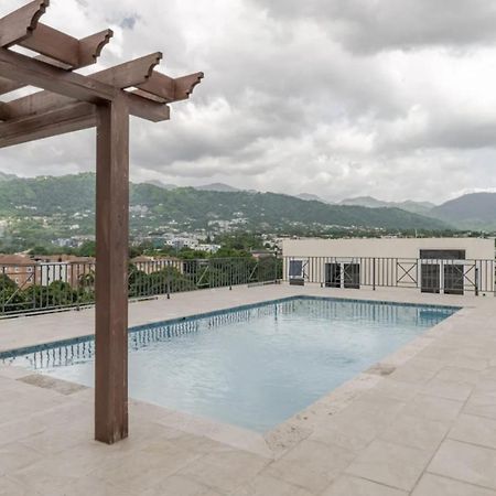 Luxe City Oasis 2Br With Rooftop Pool And Gym 金斯敦 外观 照片